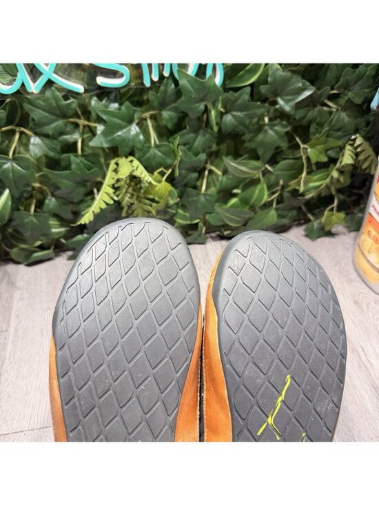 OluKai Hanohano Gray Waxed Canvas Wool Shearling Slippers Shoes Mens Size 9 main image 4